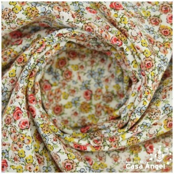 POPELÍN DE VISCOSA CON ESTAMPADO FLORAL POMELO SERIE JULIA 140cm