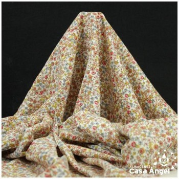 POPELÍN DE VISCOSA CON ESTAMPADO FLORAL POMELO SERIE JULIA 140cm