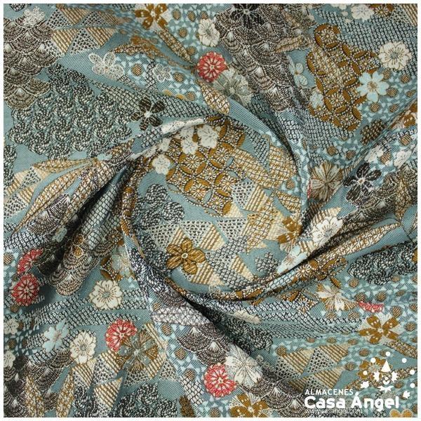 TEJIDO JACQUARD DE INSPIRACIÓN JAPONESA JADE SERIE YANG 140cm