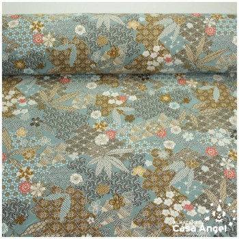 TEJIDO JACQUARD DE INSPIRACIÓN JAPONESA JADE SERIE YANG 140cm