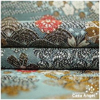 TEJIDO JACQUARD DE INSPIRACIÓN JAPONESA JADE SERIE YANG 140cm