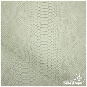 PIEL SINTÉTICA DE COCODRILO BLANCO SERIE COMODO 140cm