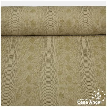 PIEL SINTÉTICA DE COCODRILO BEIGE SERIE COMODO 140cm