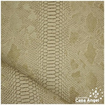 PIEL SINTÉTICA DE COCODRILO BEIGE SERIE COMODO 140cm