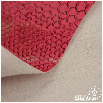 PIEL SINTÉTICA DE COCODRILO FUCSIA SERIE COMODO 140cm
