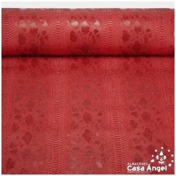 PIEL SINTÉTICA DE COCODRILO ROJO SERIE COMODO 140cm
