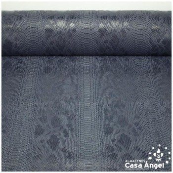 PIEL SINTÉTICA DE COCODRILO AZUL MARINO SERIE COMODO 140cm