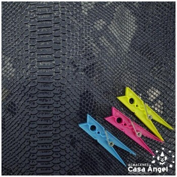 PIEL SINTÉTICA DE COCODRILO AZUL MARINO SERIE COMODO 140cm