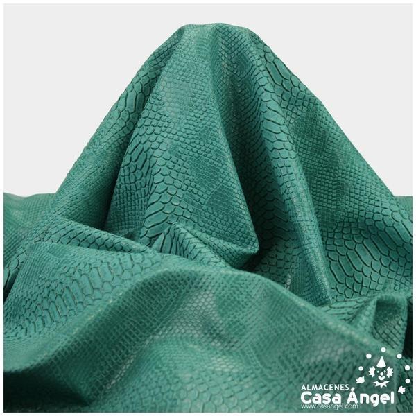 PIEL SINTÉTICA DE COCODRILO TURQUESA SERIE COMODO 140cm