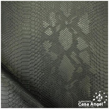 PIEL SINTÉTICA DE COCODRILO NEGRO SERIE COMODO 140cm