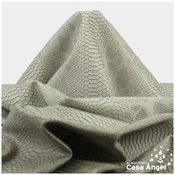 PIEL SINTÉTICA DE COCODRILO GRIS SERIE COMODO 140cm
