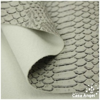 PIEL SINTÉTICA DE COCODRILO GRIS SERIE COMODO 140cm