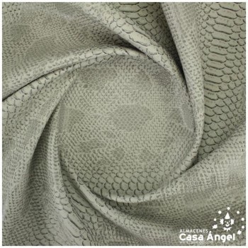 PIEL SINTÉTICA DE COCODRILO GRIS SERIE COMODO 140cm
