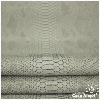 PIEL SINTÉTICA DE COCODRILO GRIS SERIE COMODO 140cm
