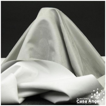 ANTELINA DE TAPICERÍA DOBLE CARA BLANCO Y GRIS PERLA SERIE NEBRASKA 140cm