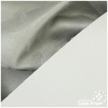 ANTELINA DE TAPICERÍA DOBLE CARA BLANCO Y GRIS PERLA SERIE NEBRASKA 140cm