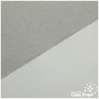 ANTELINA DE TAPICERÍA DOBLE CARA BLANCO Y GRIS PERLA SERIE NEBRASKA 140cm