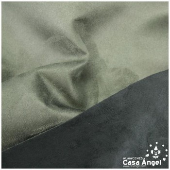 ANTELINA DE TAPICERÍA DOBLE CARA NEGRO Y ACERO SERIE NEBRASKA 140cm