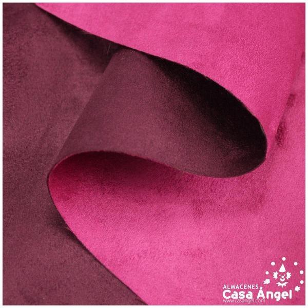 ANTELINA DE TAPICERÍA DOBLE CARA FUCSIA Y AMATISTA SERIE NEBRASKA 140cm