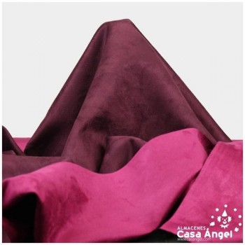 ANTELINA DE TAPICERÍA DOBLE CARA FUCSIA Y AMATISTA SERIE NEBRASKA 140cm
