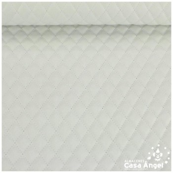 POLIPIEL BLANCA ACOLCHADA A ROMBOS SERIE ARDOISE 140cm