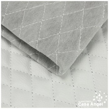 POLIPIEL BLANCA ACOLCHADA A ROMBOS SERIE ARDOISE 140cm