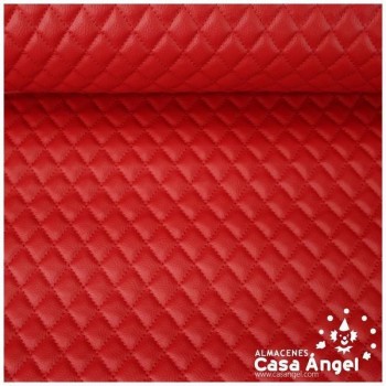 POLIPIEL ROJA ACOLCHADA A ROMBOS SERIE ARDOISE 140cm