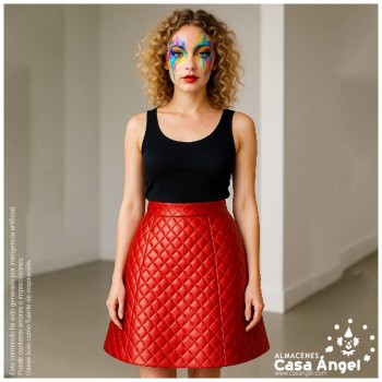 POLIPIEL ROJA ACOLCHADA A ROMBOS SERIE ARDOISE 140cm