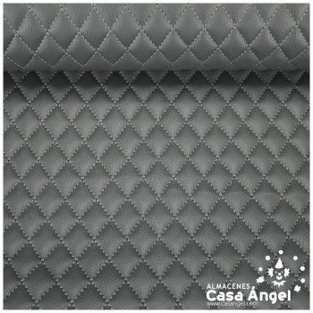 POLIPIEL GRIS OSCURA ACOLCHADA A ROMBOS SERIE ARDOISE 140cm