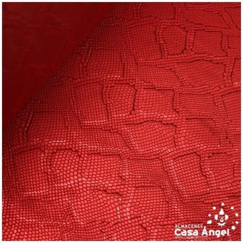 POLIPIEL DE SERPIENTE ROJO IMITACIÓN DE COBRA 140cm