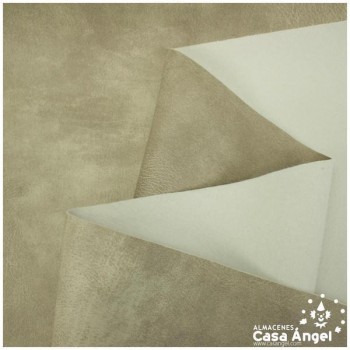 CUERO VEGANO BEIGE BETON CURTIDO SERIE SKORA 140cm