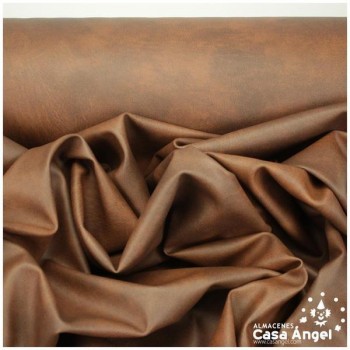 CUERO VEGANO MARRÓN BRUN CURTIDO SERIE SKORA 140cm