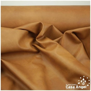 CUERO VEGANO MARRÓN FAUVE CURTIDO SERIE SKORA 140cm