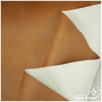 CUERO VEGANO MARRÓN FAUVE CURTIDO SERIE SKORA 140cm