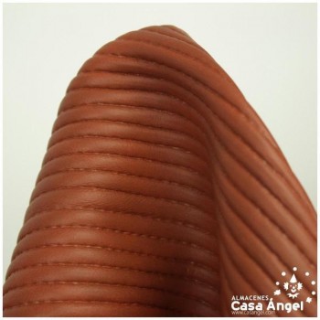 PIEL SINTÉTICA MARRÓN DE ANTE ACANALADO SERIE GULAK 140cm