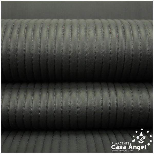 PIEL SINTÉTICA NEGRA DE ANTE ACANALADO SERIE GULAK 140cm