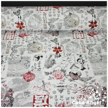 JACQUARD CON MOTIVOS JAPONESES KINAWA 150cm