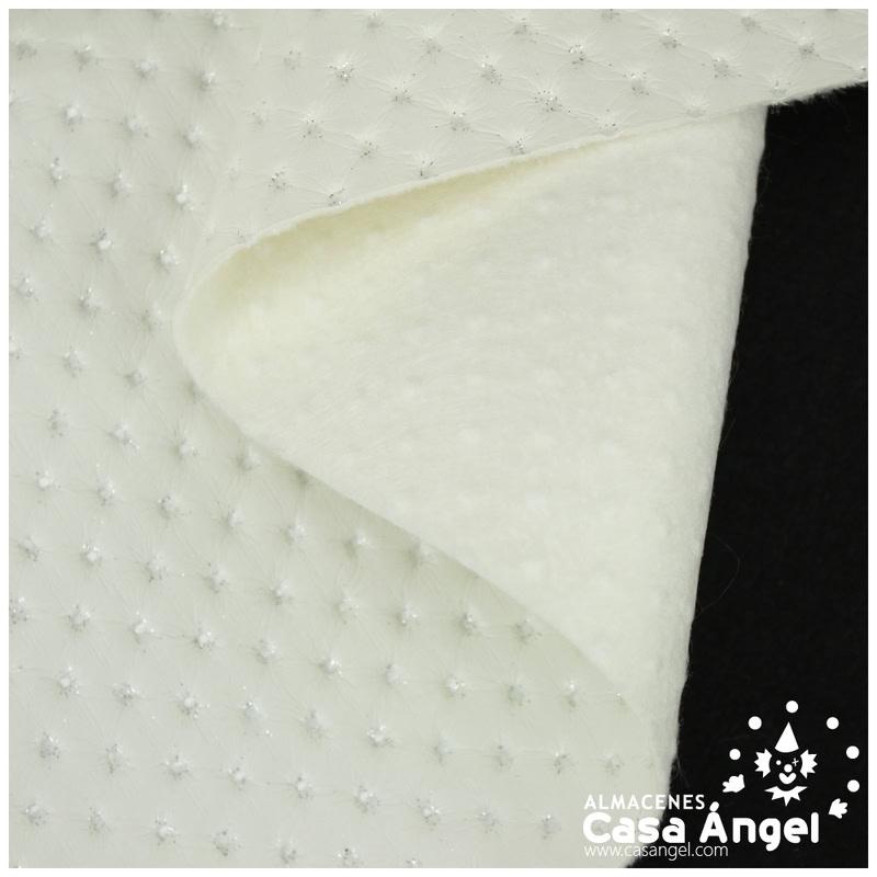 NAPA POLIPIEL BLANCO ROTO RELIEVE INVERTIDO 140cm