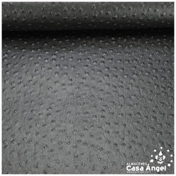 CUERO ARTIFICIAL DE AVESTRUZ NEGRO SERIE CAMELUS 140cm