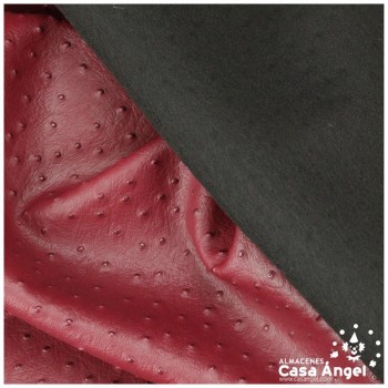 CUERO ARTIFICAL DE AVESTRUZ COLOR BURDEOS SERIE CAMELUS 140cm
