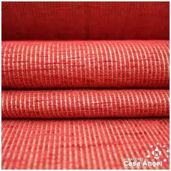 CHENILLA ROJA DE TAPICERÍA CON LÚREX DOBLE CARA SERIE ADRA 280cm