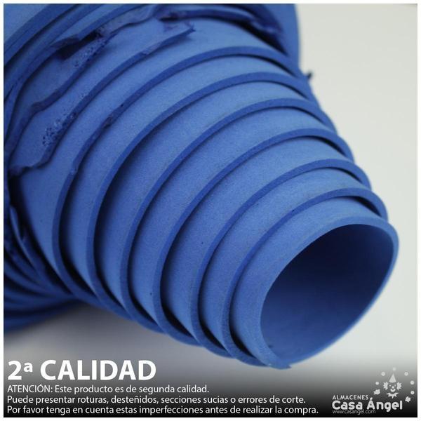 ROLLOS DE GOMA EVA AZUL CON TARA SEGUNDA CALIDAD PARA RECORTE 300x75cm