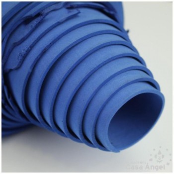 ROLLOS DE GOMA EVA AZUL CON TARA SEGUNDA CALIDAD PARA RECORTE 300x75cm