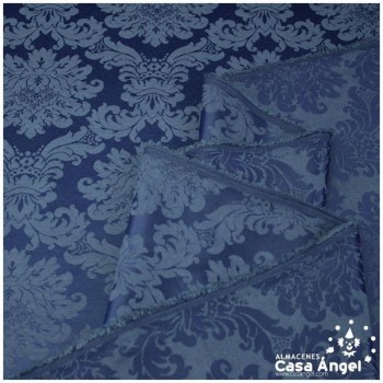 DAMASCO AZUL DUCADOS DE BROCADO VICTORIANO SERIE MALAKA 280cm