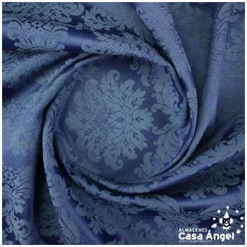 DAMASCO AZUL DUCADOS DE BROCADO VICTORIANO SERIE MALAKA 280cm