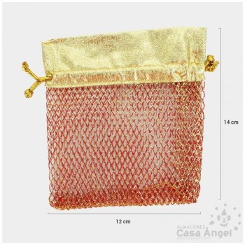 BOLSA RED DE MALLA CON CORDÓN SET DE 4