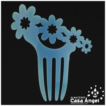 PEINECILLO FLAMENCO CON FLORES CALADAS INFANTIL