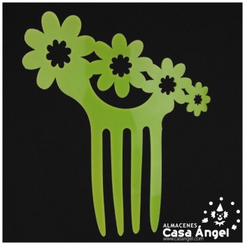 PEINECILLO FLAMENCO CON FLORES CALADAS INFANTIL