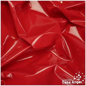 CHAROL ELÁSTICO ROJO LISO 150cm