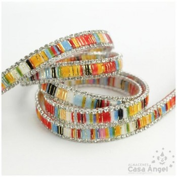 CINTA TERMOADHESIVA CRISTAL TERCIOPELO MULTICOLOR